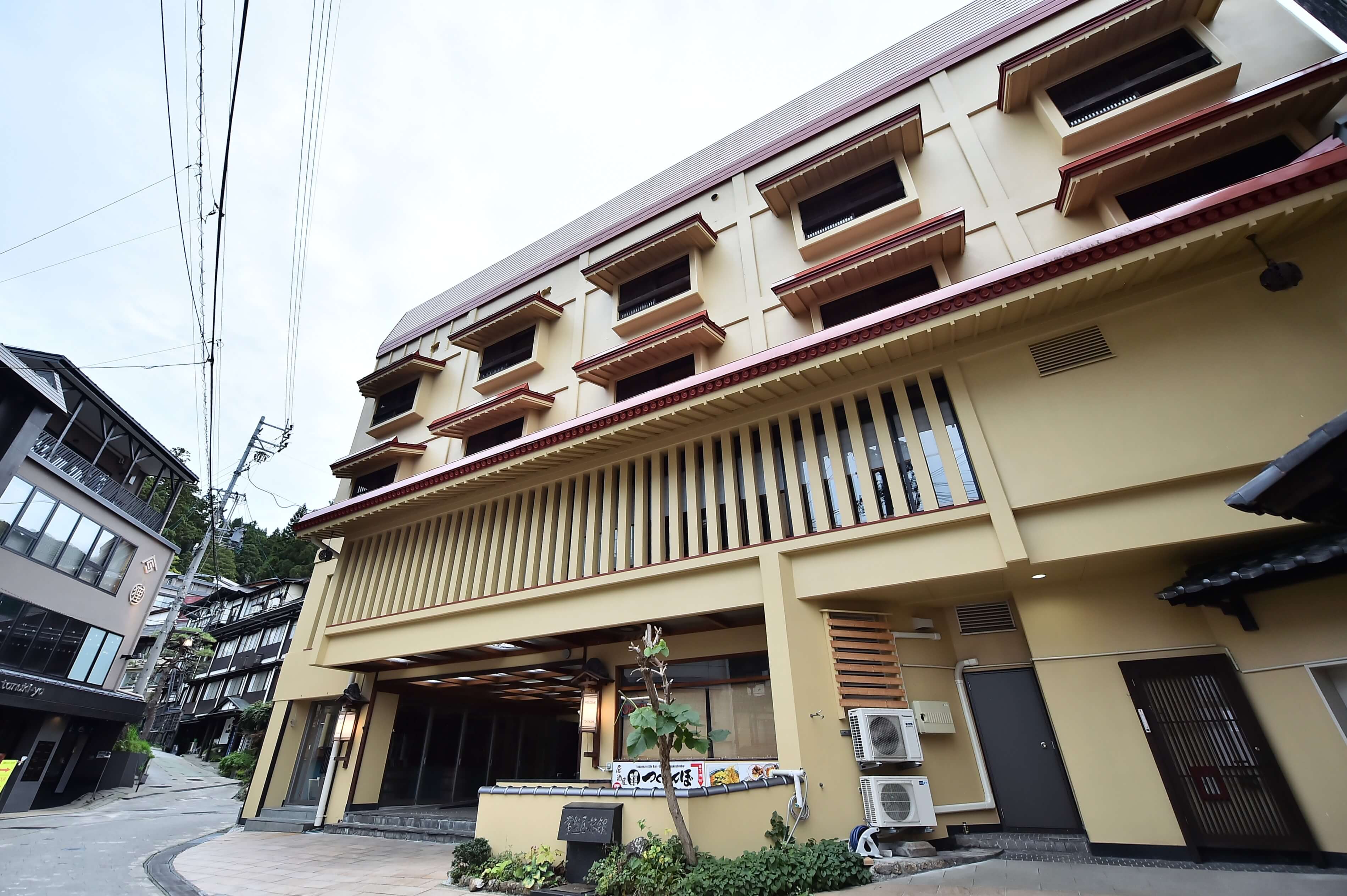 常盤屋旅館の立地(大湯通り周辺)